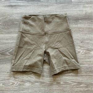 lululemon athletica Olive-Toned High-Waist Bike Shorts